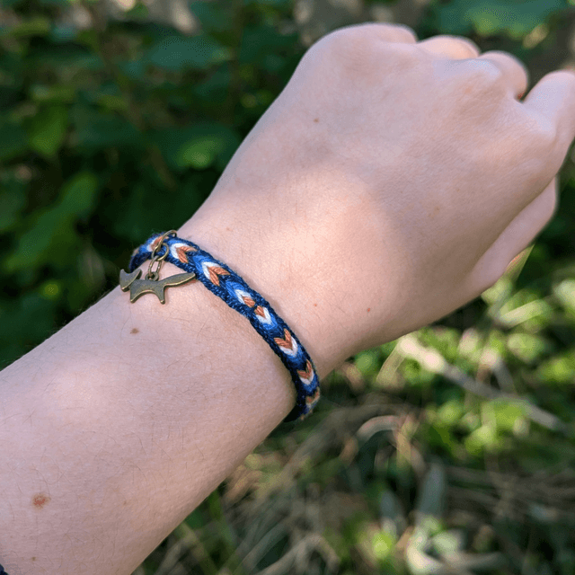 Bracelet &quot;Un renard sous la lune&quot;